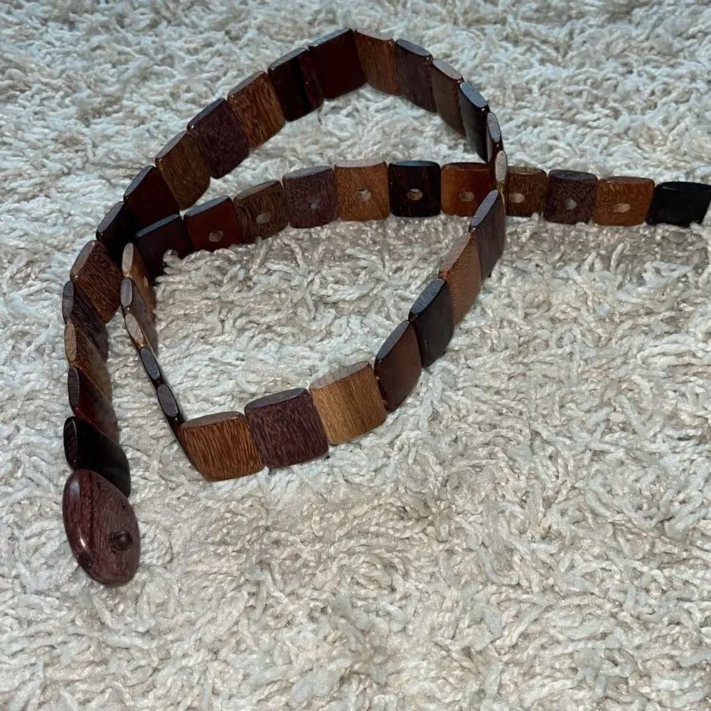 Costa Rica Exotic Woods Belt Wood Wooden  34”